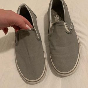 grey VANS (like-new) slip-on shoes